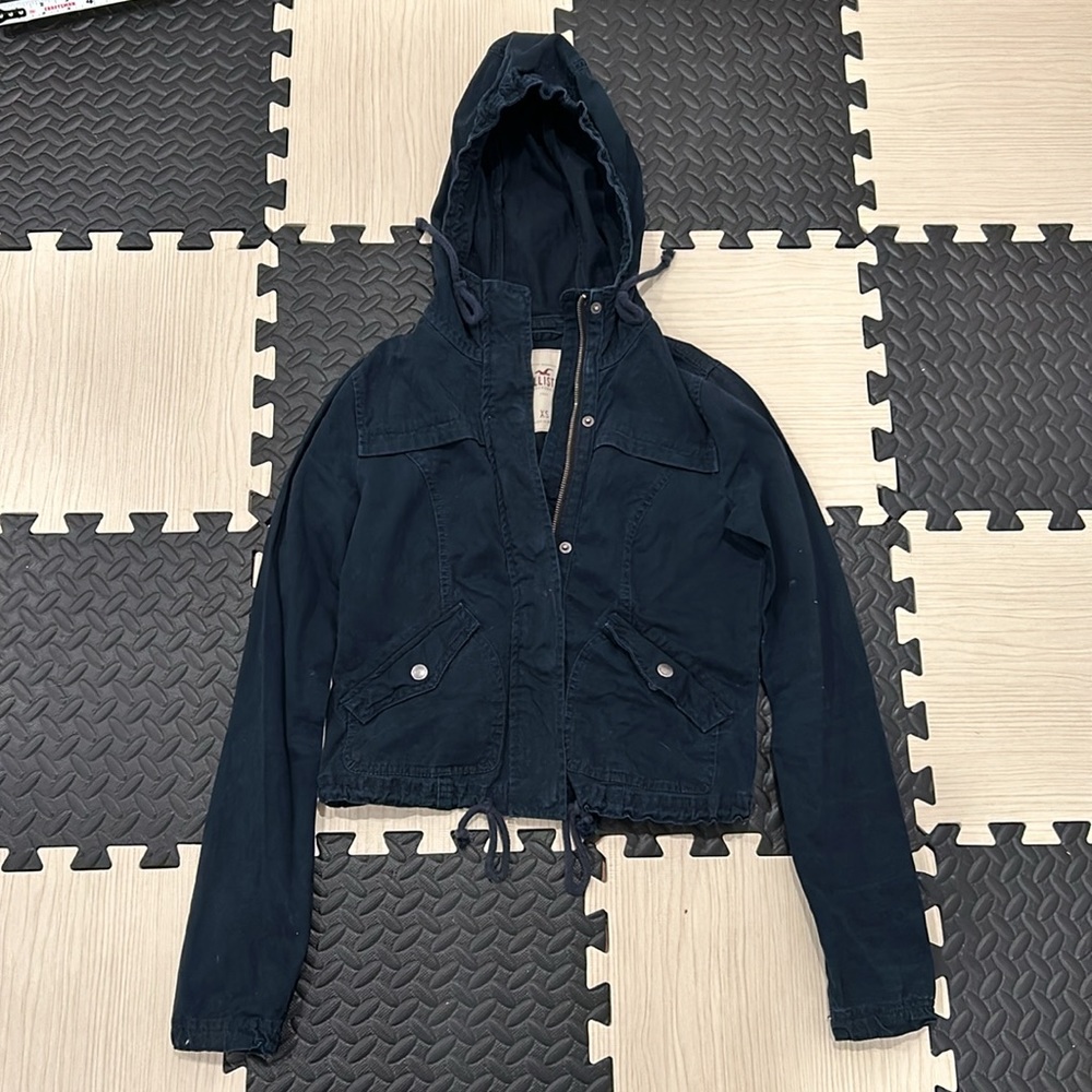 Hollister Navy Jacket Size XS